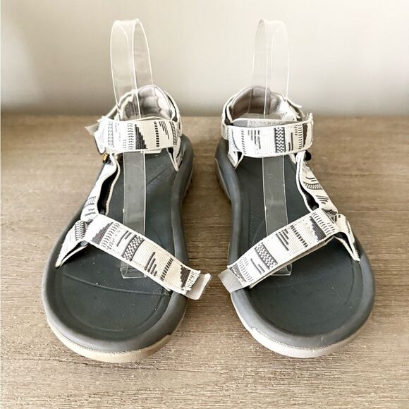 Teva Women's Hurricane XLT2 Sandals in Chara Bright White & Gray Pattern - 7 - Picture 2 of 8